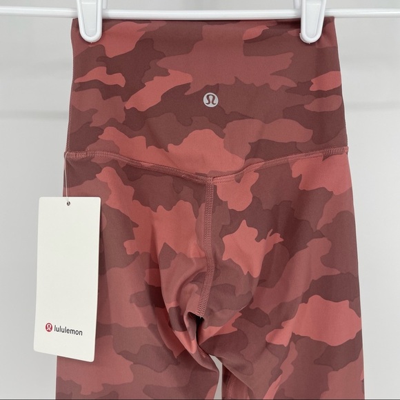 LULULEMON NWT ALIGN HIGH RISE PANT 28” LEGGING HERITAGE 365 CAMO BRIER ROSE MULT - Picture 5 of 7
